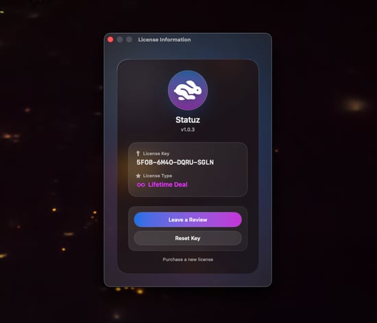 Statuz v1 Lifetime License
