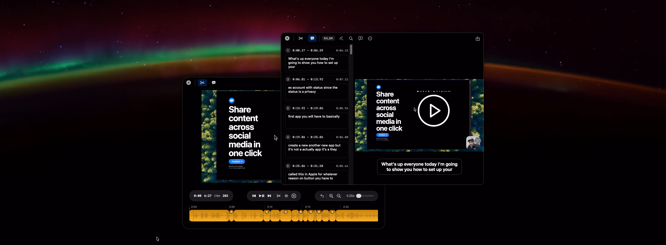 Statuz Video Editor Interface