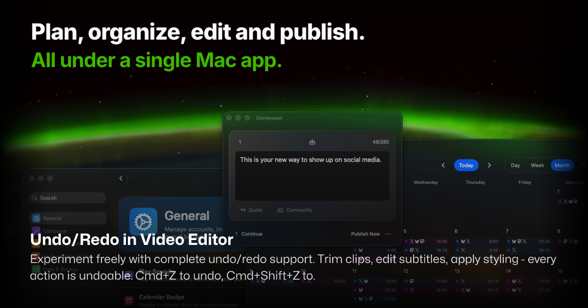 Undo/Redo in Video Editor • Statuz